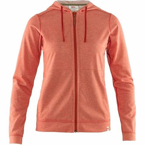 Fjallraven Women High Coast Hoodies Red PH230379 Philippines